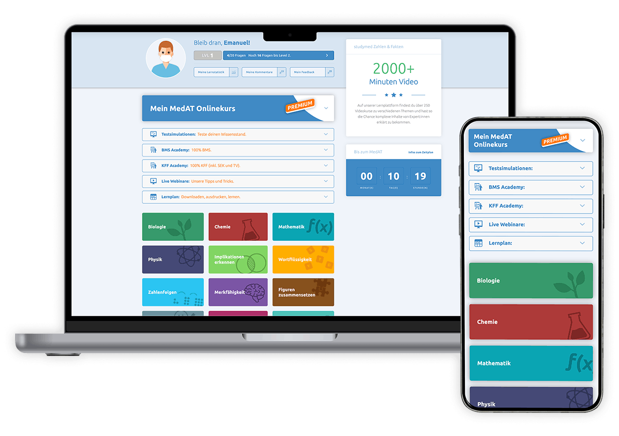 Der MedAT Onlinekurs von studymed